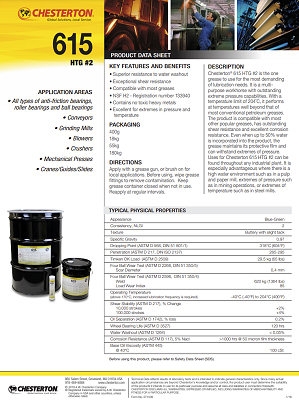 615 HTG 2 High Temperature Grease