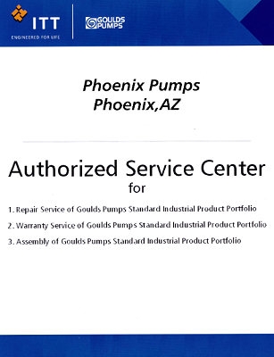 ITT Goulds Pumps Service Center Certification
